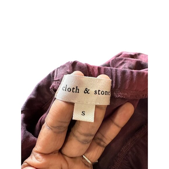 Cloth & Stone Womens Ombre Tie-Dye Midi Skirt Sz S Elastic Waistband Goth Grunge - Picture 10 of 11